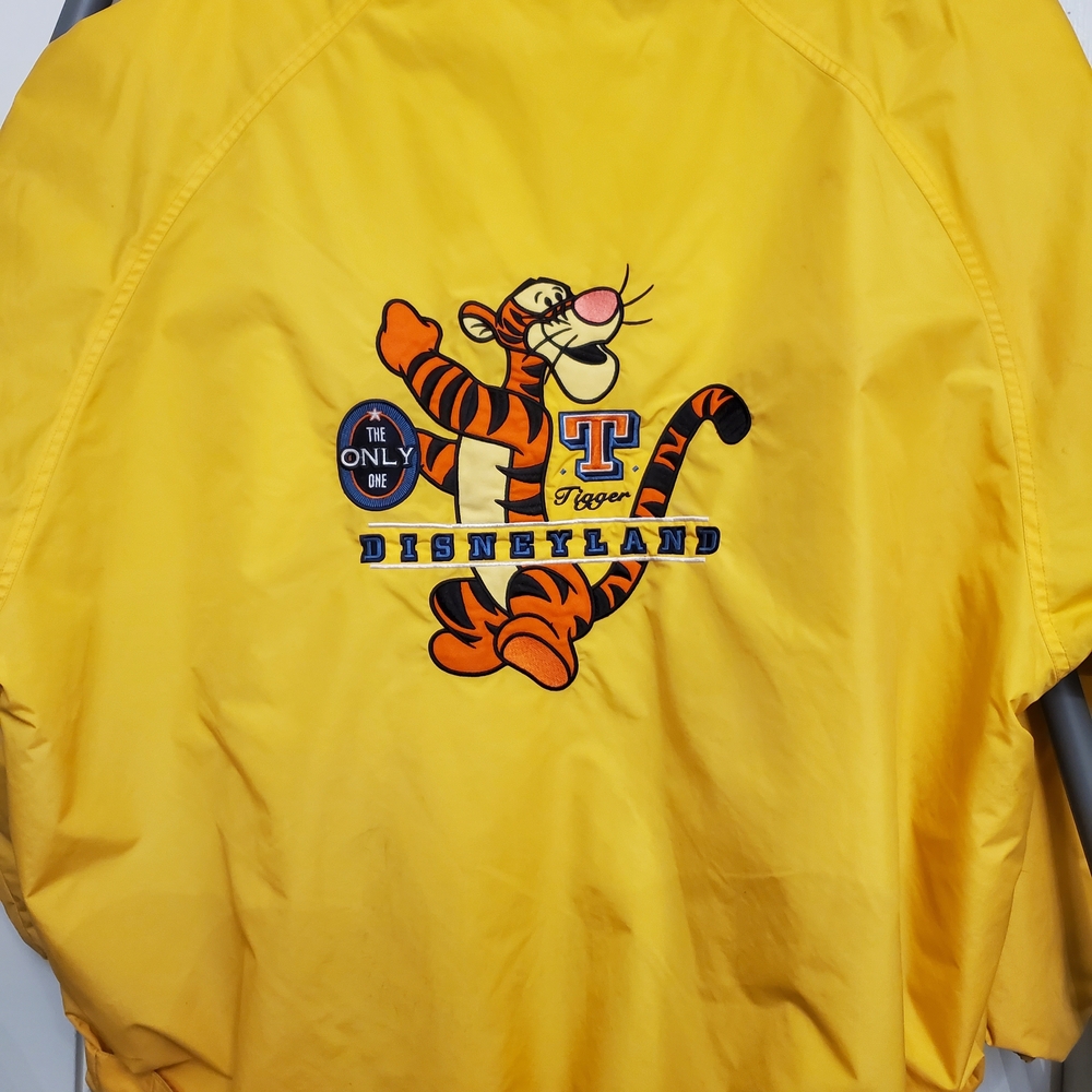 Vintage Disneyland Resort Tigger Adult Yellow Nylon Jacket